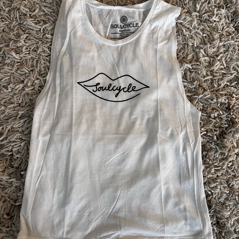 SoulCycle White Tank Top